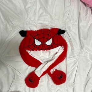 Red Spider-man ear hat